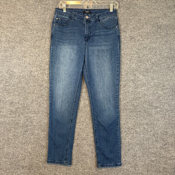 Curve Appeal Denim - Curve Appeal Jeans Womens 30 Blue Medium Wash Stretch Skinny Casual